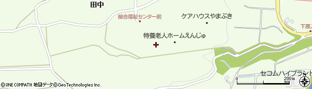 宮城県白石市福岡蔵本（茶園）周辺の地図