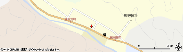 七ヶ宿町　湯原公民館周辺の地図