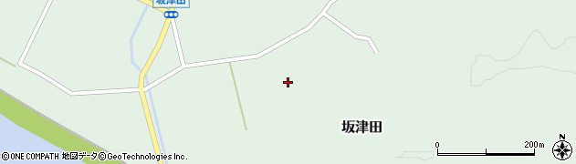 宮城県角田市坂津田（稲田）周辺の地図
