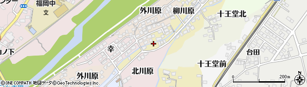 宮城県白石市柳川原周辺の地図