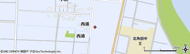 宮城県角田市江尻東浦周辺の地図