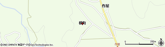 宮城県白石市福岡蔵本横町周辺の地図