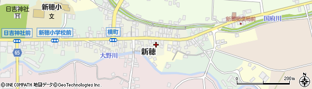 新潟県佐渡市新穂周辺の地図
