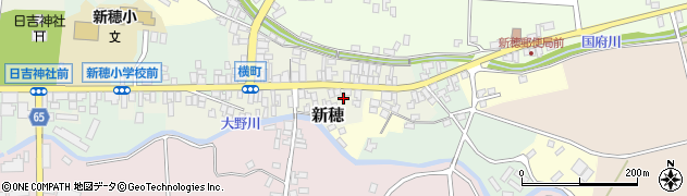 新潟県佐渡市新穂周辺の地図