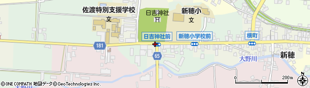 日吉神社前周辺の地図