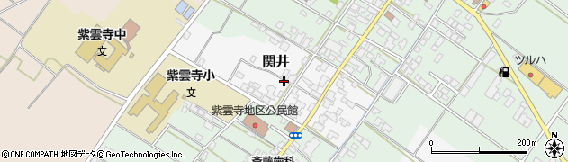 新潟県新発田市関井周辺の地図