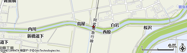 宮城県角田市江尻中尾袋周辺の地図