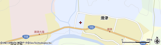 七ヶ宿町　滑津公民館周辺の地図
