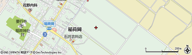 新潟県新発田市稲荷岡周辺の地図