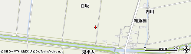 宮城県角田市岡周辺の地図