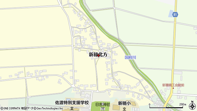 〒952-0115 新潟県佐渡市新穂北方の地図