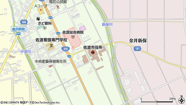〒952-0000 新潟県佐渡市（以下に掲載がない場合）の地図