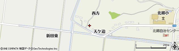 宮城県角田市岡天ケ迫周辺の地図