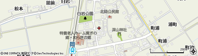 宮城県角田市岡駅前北9周辺の地図