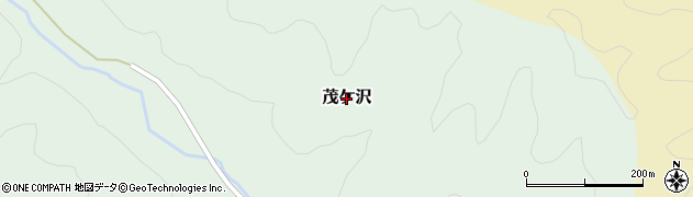 宮城県七ヶ宿町（刈田郡）茂ケ沢周辺の地図