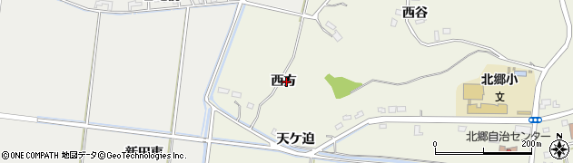 宮城県角田市岡（西方）周辺の地図
