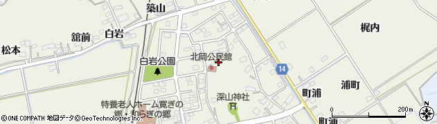 宮城県角田市岡（駅前北）周辺の地図