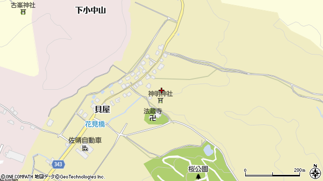 〒959-2472 新潟県新発田市貝屋の地図
