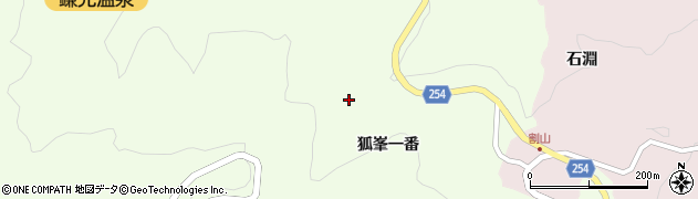 宮城県白石市福岡蔵本（鎌先二番）周辺の地図