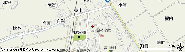 宮城県角田市岡駅前北7周辺の地図