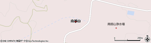 宮城県白石市福岡長袋（南部山）周辺の地図