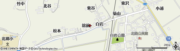 宮城県角田市岡舘前周辺の地図