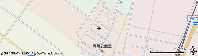 新潟県新発田市岡島周辺の地図
