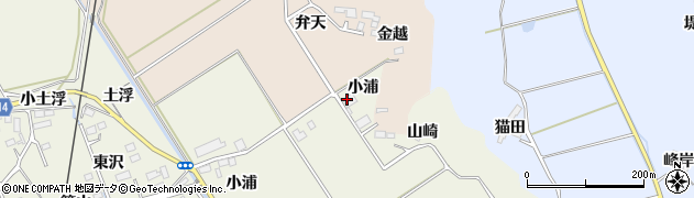 宮城県角田市岡（小浦）周辺の地図