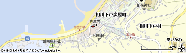 新潟県佐渡市相川下戸炭屋浜町周辺の地図