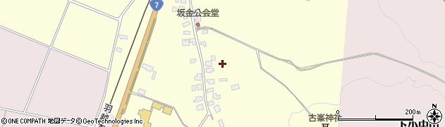 新潟県新発田市下坂町周辺の地図