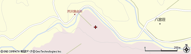 宮城県白石市福岡長袋（芹沢）周辺の地図