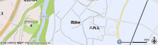 宮城県白石市小下倉関前83周辺の地図