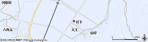 宮城県白石市小下倉天王32周辺の地図