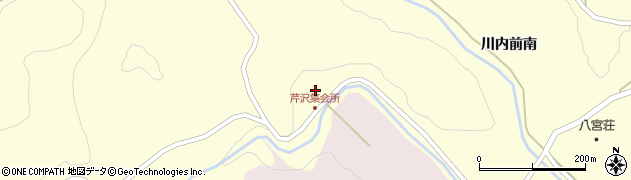宮城県白石市福岡八宮（芹沢）周辺の地図