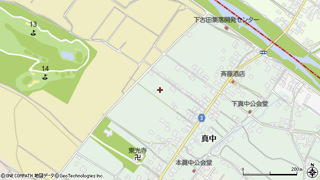 〒957-0201 新潟県新発田市真中の地図