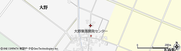 新潟県新発田市大野周辺の地図
