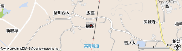 宮城県角田市神次郎栃窪周辺の地図