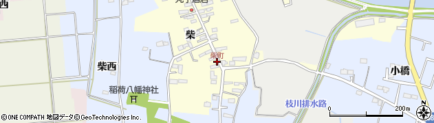 柴町周辺の地図
