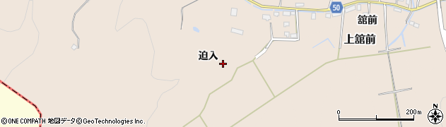 宮城県大河原町（柴田郡）大谷（迫入）周辺の地図