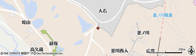 宮城県角田市神次郎（大石）周辺の地図