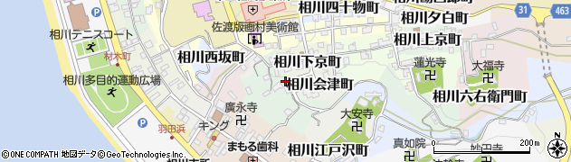 新潟県佐渡市相川八百屋町周辺の地図