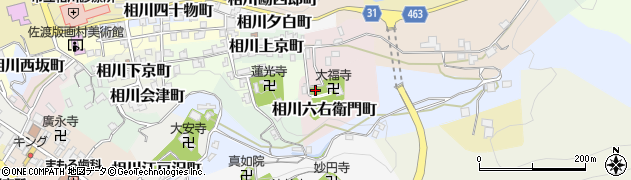 新潟県佐渡市相川六右衛門町周辺の地図