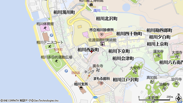 〒952-1516 新潟県佐渡市相川西坂町の地図