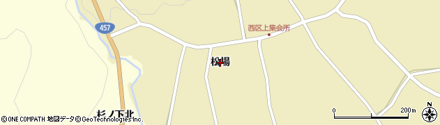 宮城県白石市福岡深谷（松場）周辺の地図