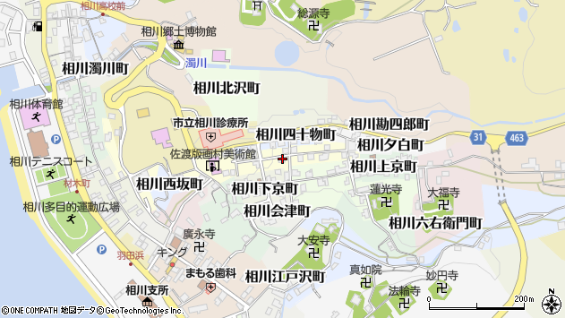 〒952-1533 新潟県佐渡市相川米屋町の地図