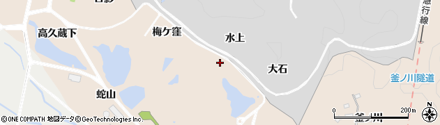 宮城県角田市神次郎水上周辺の地図