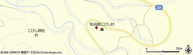 弥次郎　こけし村周辺の地図