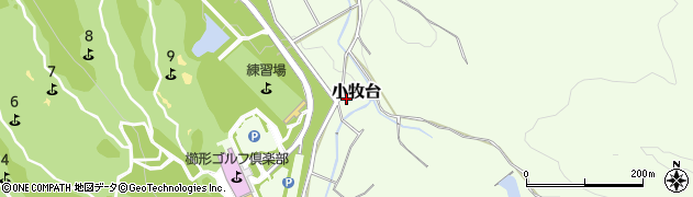 新潟県胎内市小牧台周辺の地図