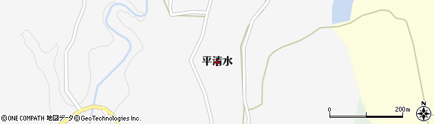 新潟県佐渡市平清水周辺の地図