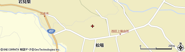 宮城県白石市福岡深谷（三本木）周辺の地図